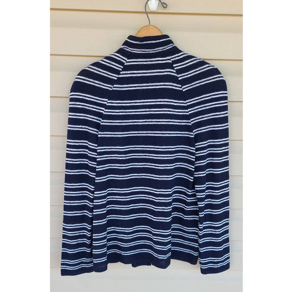 ST.JOHN Striped Wool Blend Cardigan Small - Picture 2 of 6